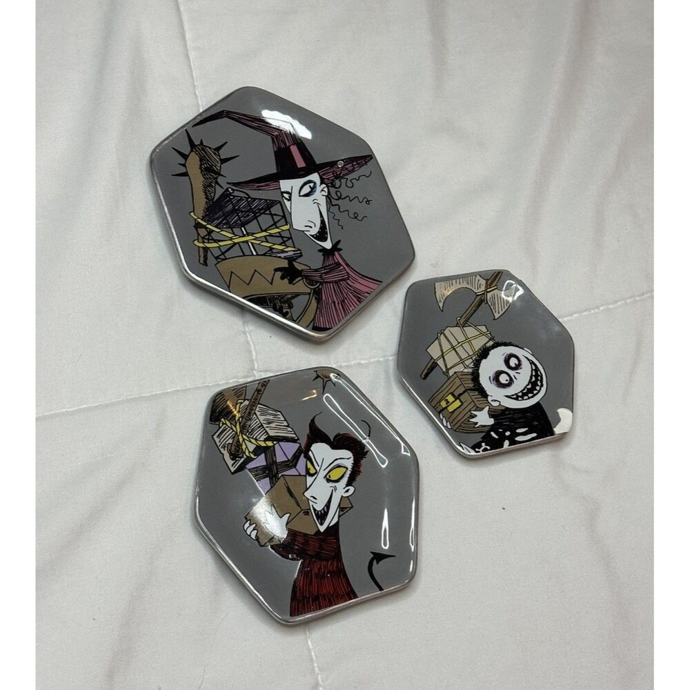 Lock Shock Barrel Nightmare Before Christmas Ceramic Jewelry Trinket Dishes Tray